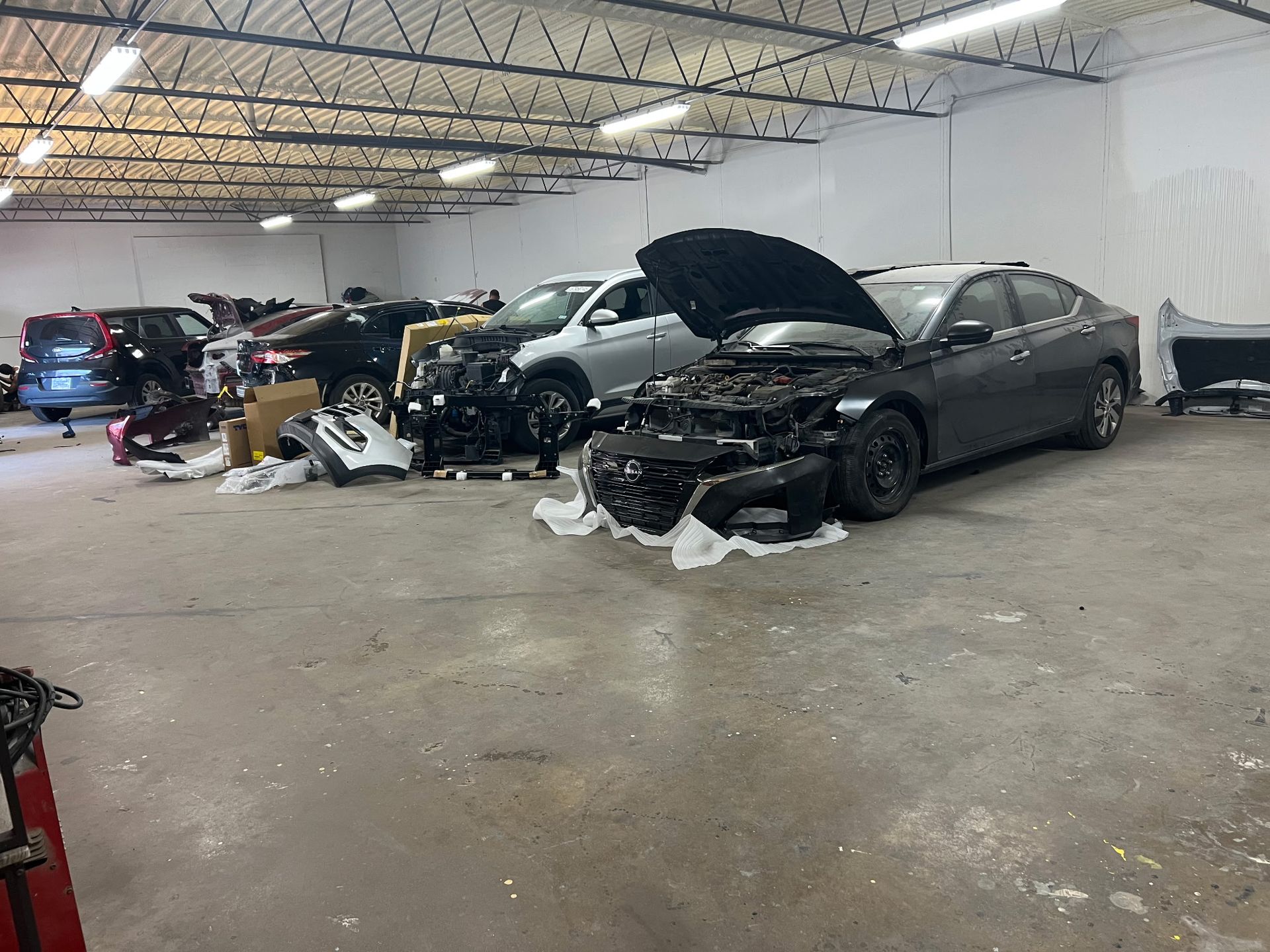 All-Star Collision Repair shop interior in Dallas